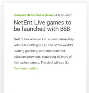 NetEnt Live Roulette nu tillgängligt hos 888casino!